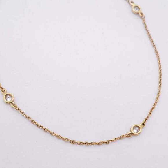 TIFFANY 18k Gold Diamond Charm Bracelet - Picture 2 of 6